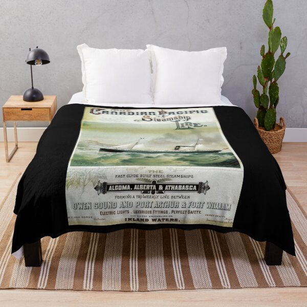 Item preview, retro classic The Canadian Pacific Steamship Line poster designed and sold by CorasPosters.