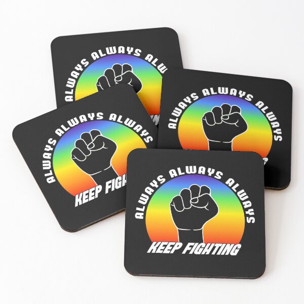 Item preview, Always keep fighting raised fist blackpower colorful designed and sold by steven8899.