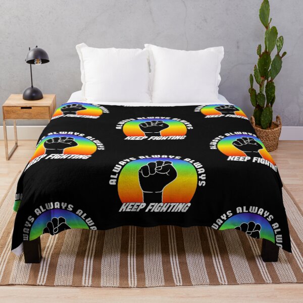 Item preview, Always keep fighting raised fist blackpower colorful designed and sold by steven8899.