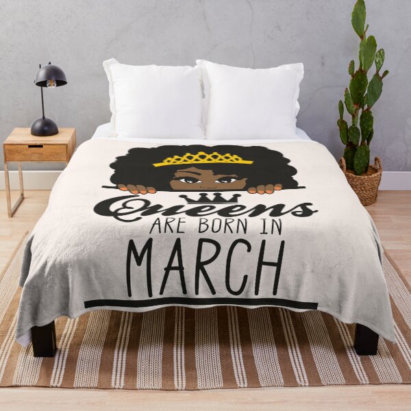 Item preview, Queens Are Born In March | Crowned | Birthdays designed and sold by SerendipityNow.