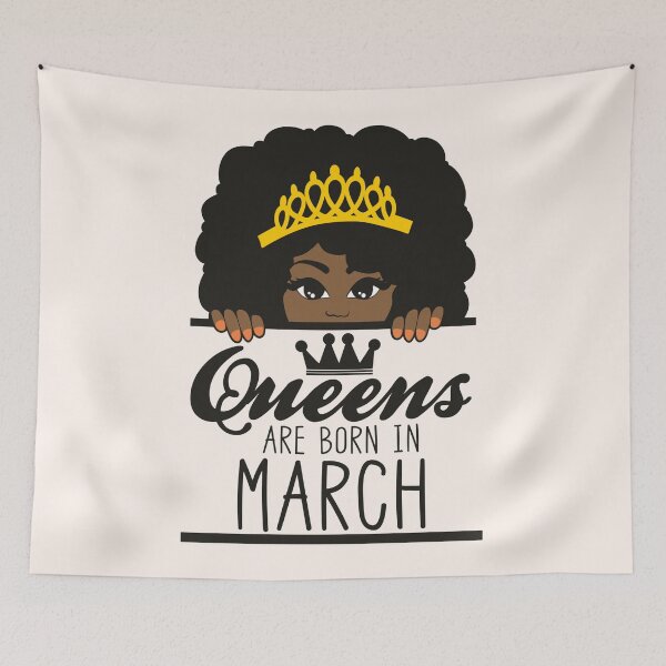 Item preview, Queens Are Born In March | Crowned | Birthdays designed and sold by SerendipityNow.
