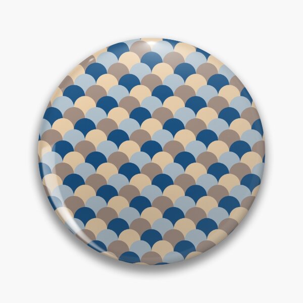 Item preview, Minimal ornament with circles in classic blue color palette variation designed and sold by acidmit.
