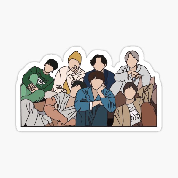 bts stickers redbubble