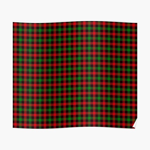 Red and Green Buffalo Plaid Poster