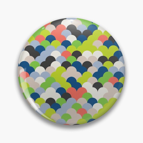 Item preview, Abstract mosaic with circles in random classic blue color palette variation designed and sold by acidmit.