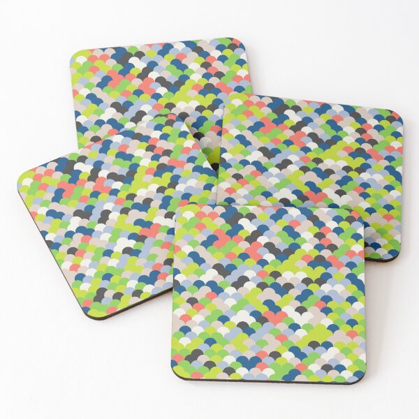 Item preview, Abstract mosaic with circles in random classic blue color palette variation designed and sold by acidmit.