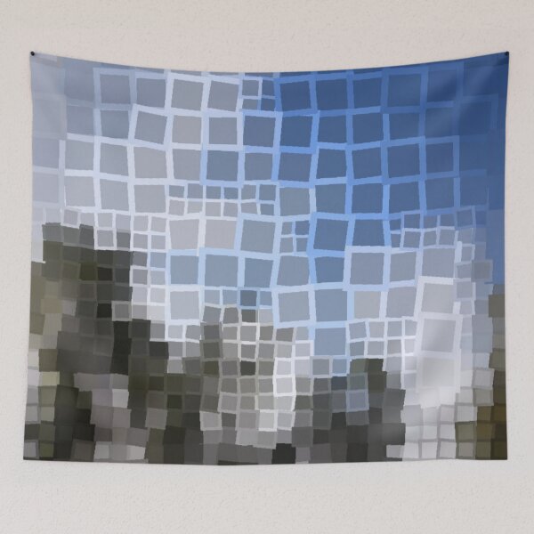 Item preview, Deconstructed blue sky (colorama patterns) designed and sold by Joie-et-Poesie.