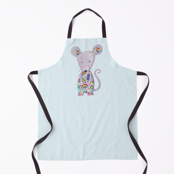Item preview, Colourful Mouse - Blue Background designed and sold by LouiseFranksArt.