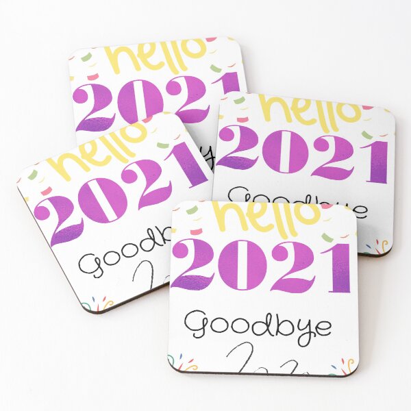 Item preview, Hello 2021 Goodbye 2020,Hello New Year,Hello 2021 Christmas tree,Happy New Year, designed and sold by piskwi.