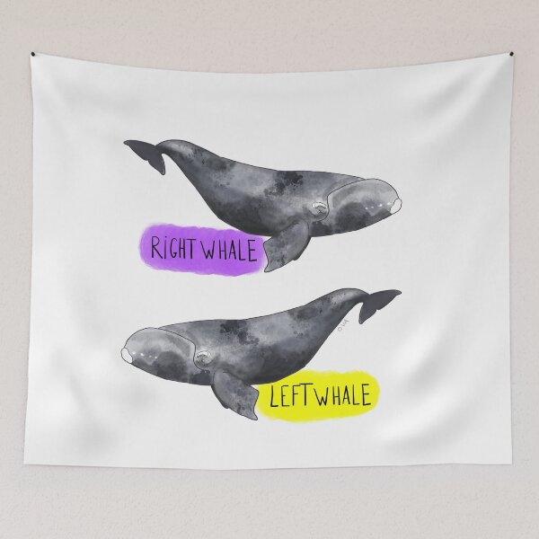 Item preview, Right Whale/Left Whale designed and sold by Olivia V. Ambrogio.