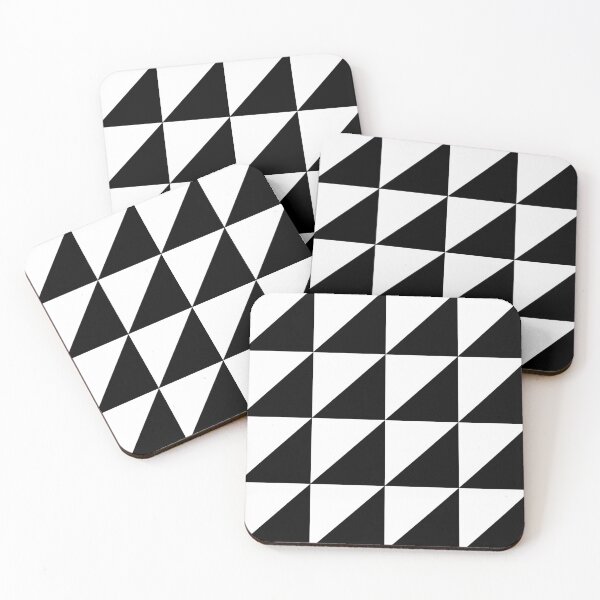 Item preview, Triángulos Blanco y Negro Geométrico designed and sold by AxRiiseDesign.