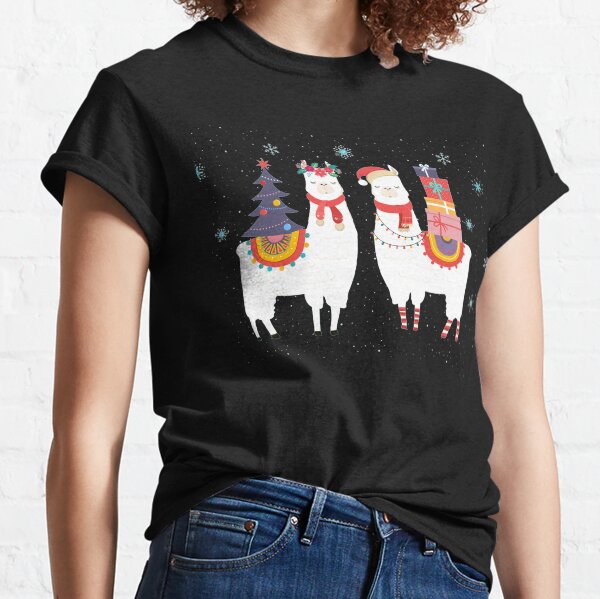 llama Christmas - alpaca christmas Classic T-Shirt