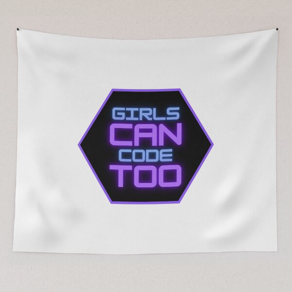Item preview, Girls Can Code Too designed and sold by arianehine.
