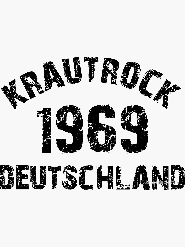 &ldquo;Krautrock 1969 Deutschland Shirt for Lovers of German Rock Music 70s