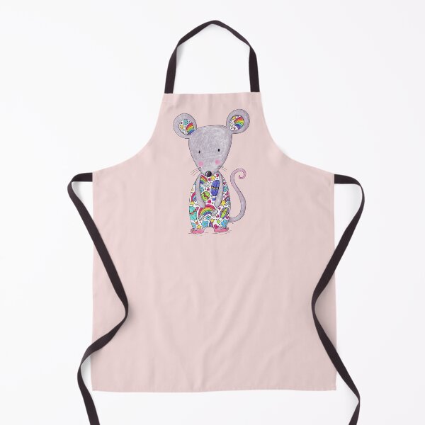 Item preview, Colourful Mouse - Pink Background designed and sold by LouiseFranksArt.