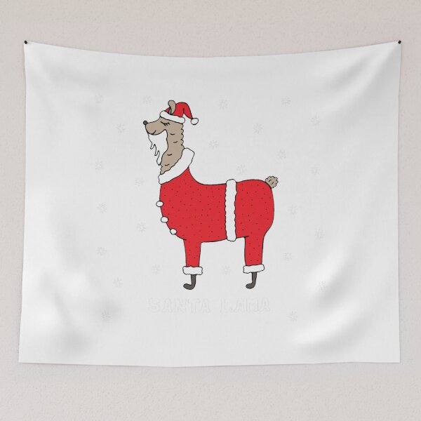 Item preview, santa llama Christmas - alpaca christmas designed and sold by zanbo.