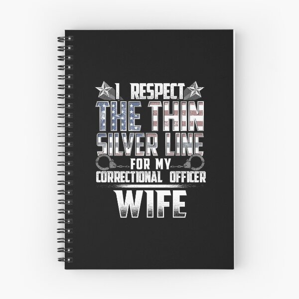 Item preview, Wife Thin Silver Line Correctional Officer designed and sold by wheedesign.