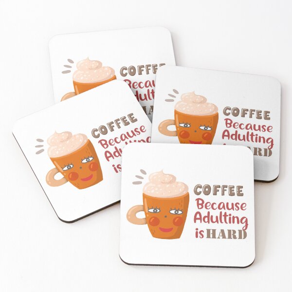 Item preview, Coffee because adulting is hard designed and sold by Bliss Find And Design.