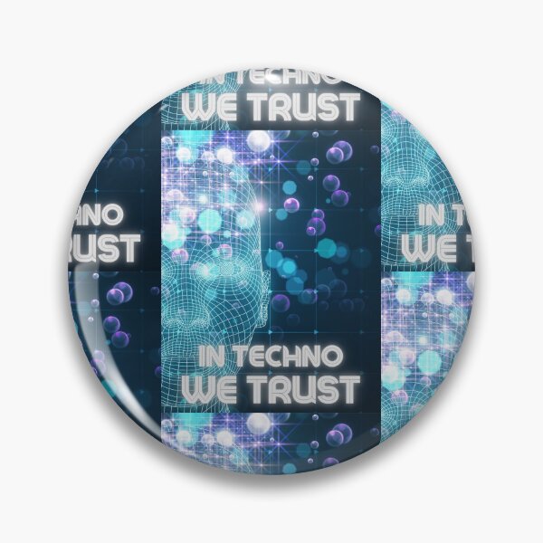 Item preview, In techno we Trust A.I. Blue designed and sold by kyds.