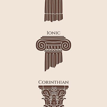 Artwork thumbnail, Dark Academia: Greek Column Pattern (ver. 2) by ElectricFangs