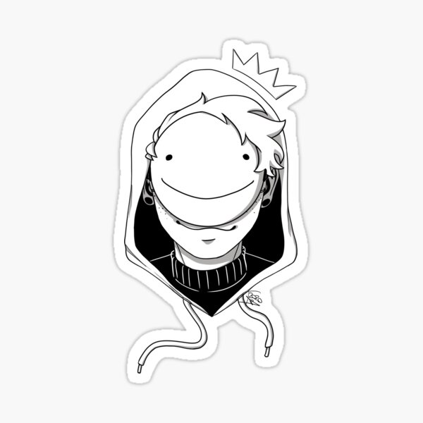 Dream Black & White Sticker