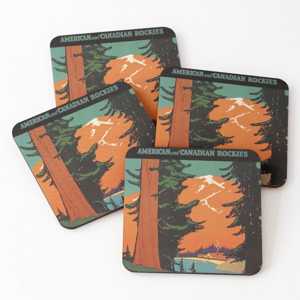Item preview, retro classic Pacific Northwest poster designed and sold by CorasPosters.