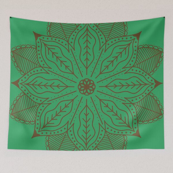 Item preview, Green, Copper Mandala Tile Pattern designed and sold by QuinnEmory.