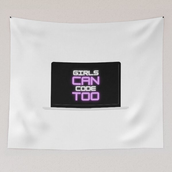Item preview, Girls Can Code Too designed and sold by arianehine.