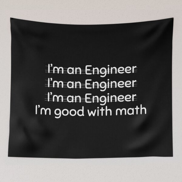 Item preview, Engineer = Good With Math designed and sold by abluebell.