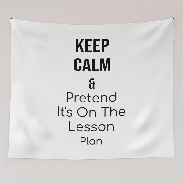 Item preview, Keep calm and pretend it's on the lesson plan designed and sold by yusufdehbi.