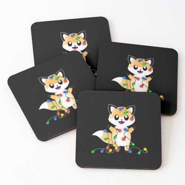Item preview, A Cute Fox With Christmas Lights I Love Christmas designed and sold by Paulina Vanlife.