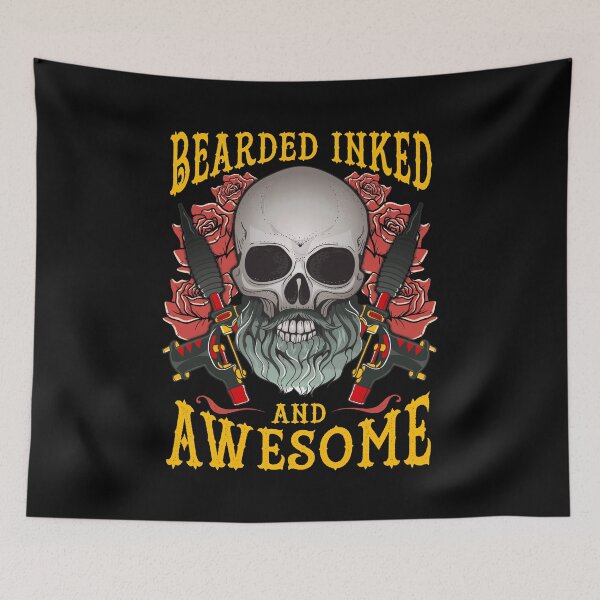 Item preview, Funny Bearded Inked And Awesome Tattooed Dad designed and sold by perfectpresents.