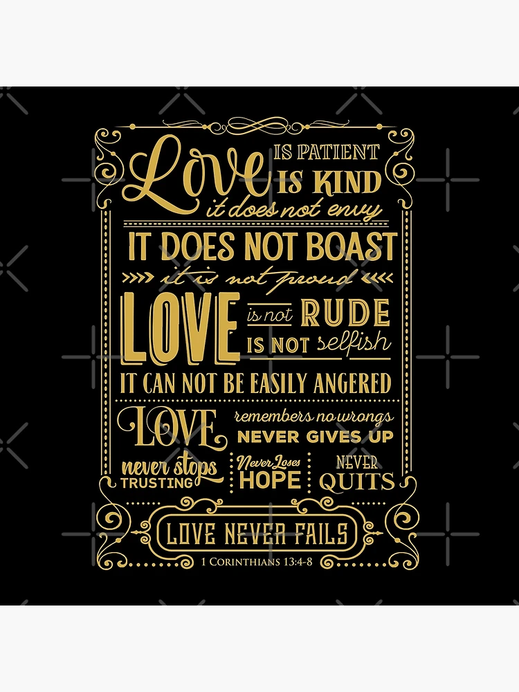 Love Is 1 Corinthians 13:4-8 Classroom Chart, 17 x 22 Inches