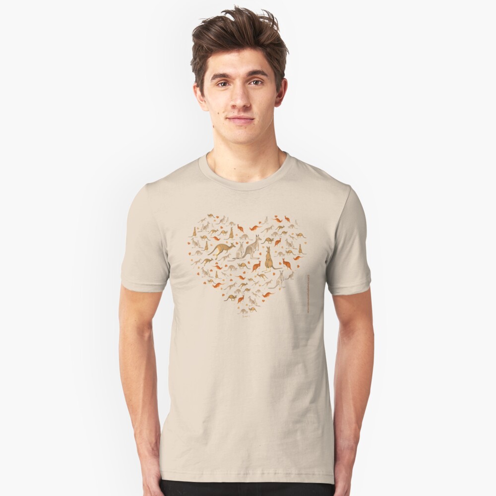 Kangaroo Heart Slim Fit T-Shirt