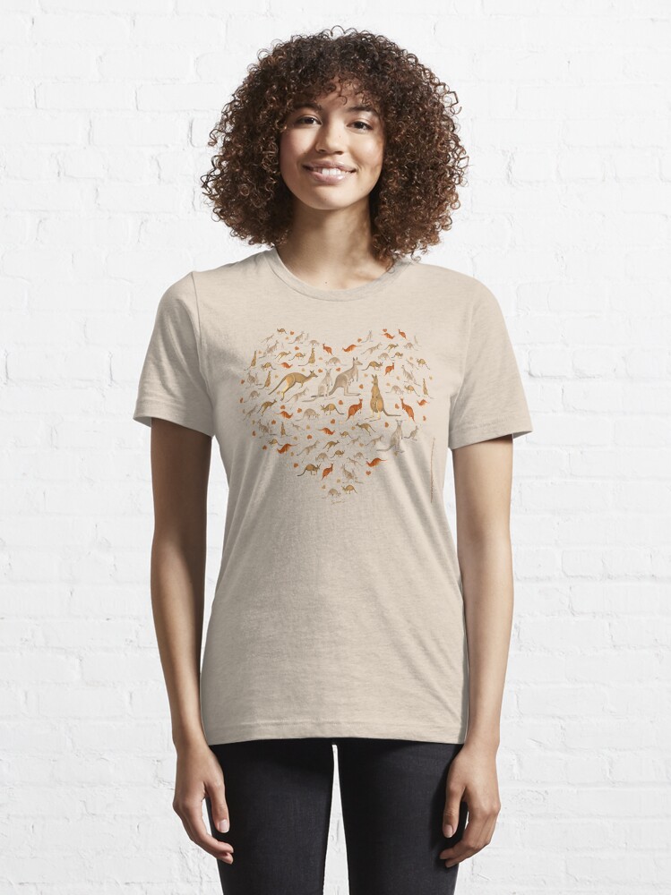 Alternate view of Kangaroo Heart Essential T-Shirt