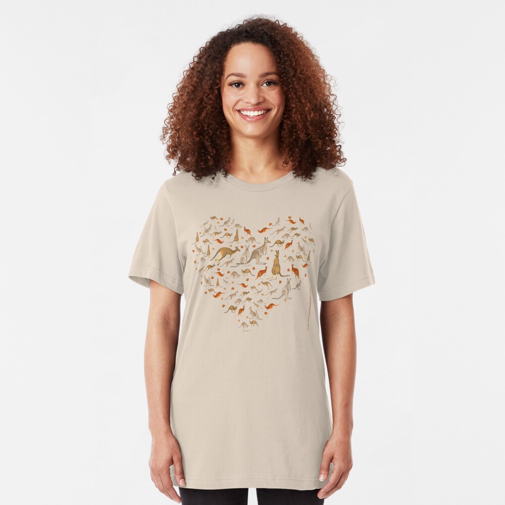 Kangaroo Heart Slim Fit T-Shirt