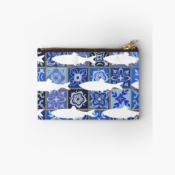 Item preview, Sardines azulejos designed and sold by Peppypatterns.