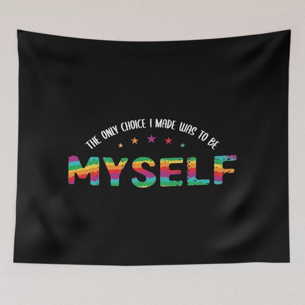 Item preview, The Only Choice I Made Was To Be Myself LGBTQ Community Top Gay Pride Lesbian Transgender Rainbow Bisexual Rainbow designed and sold by shirti.