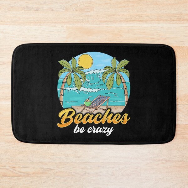 Item preview, Beaches Be Crazy Funny Beach Vacationing Pun designed and sold by perfectpresents.