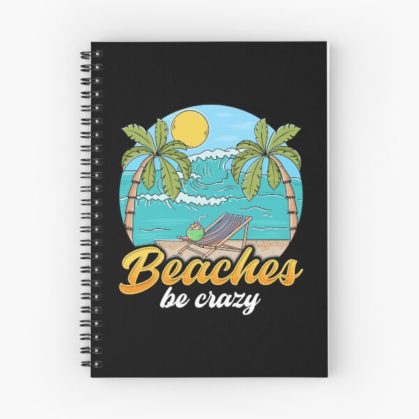Item preview, Beaches Be Crazy Funny Beach Vacationing Pun designed and sold by perfectpresents.