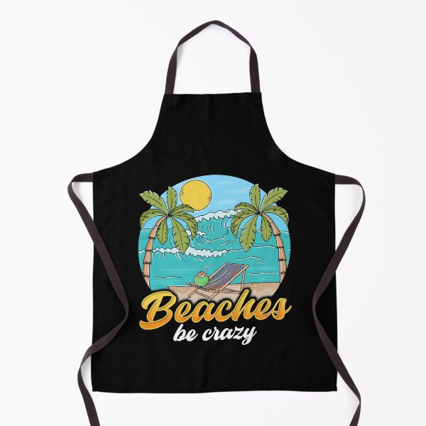 Item preview, Beaches Be Crazy Funny Beach Vacationing Pun designed and sold by perfectpresents.
