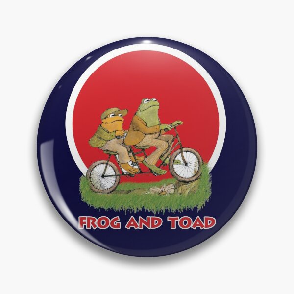 Item preview, frog and toad on the bike in Red Circle designed and sold by WhyNotStore.