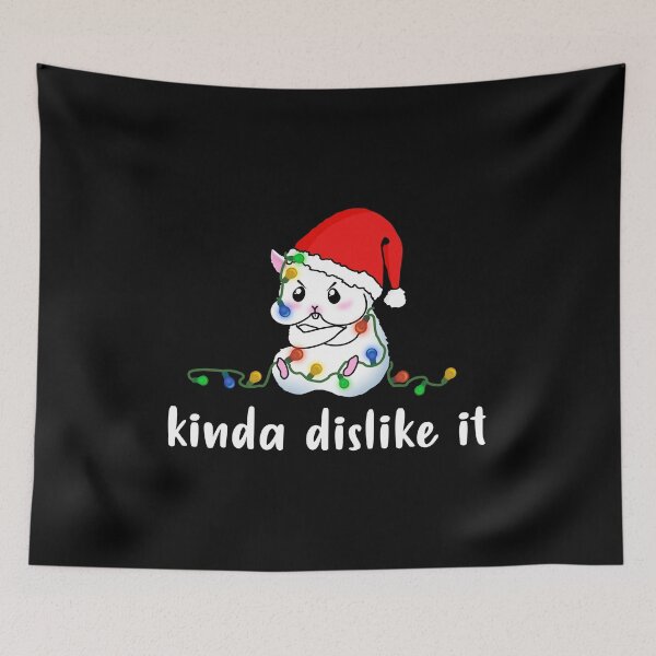 Item preview, A Cute Hamster With Christmas Lights Kinda Dislike It Angry Hamster designed and sold by Paulina Vanlife.