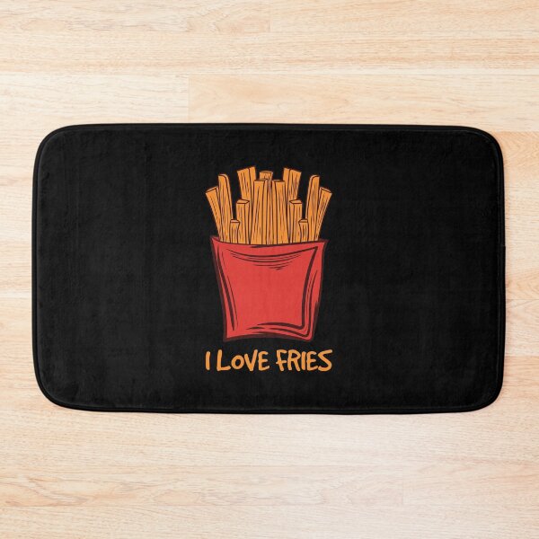 Item preview, I Love French Fries Menu Potato Wedges French Deep Fries Top Heart Snack Menu Fast Food Fry Restaurant Ketchup Fry designed and sold by shirti.
