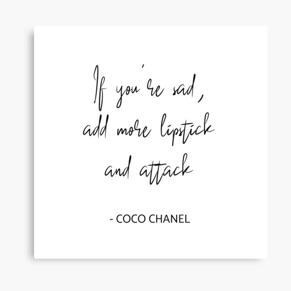 Impressions Sur Toile Sur Le Theme Coco Chanel Redbubble