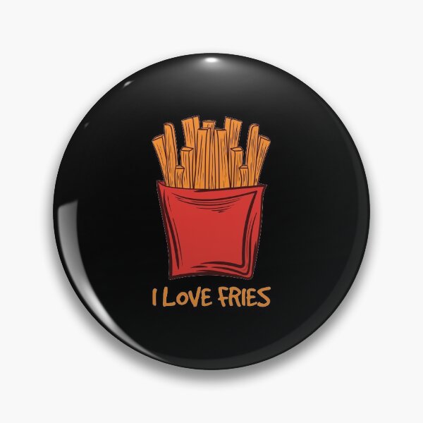 Item preview, I Love French Fries Menu Potato Wedges French Deep Fries Top Heart Snack Menu Fast Food Fry Restaurant Ketchup Fry designed and sold by shirti.