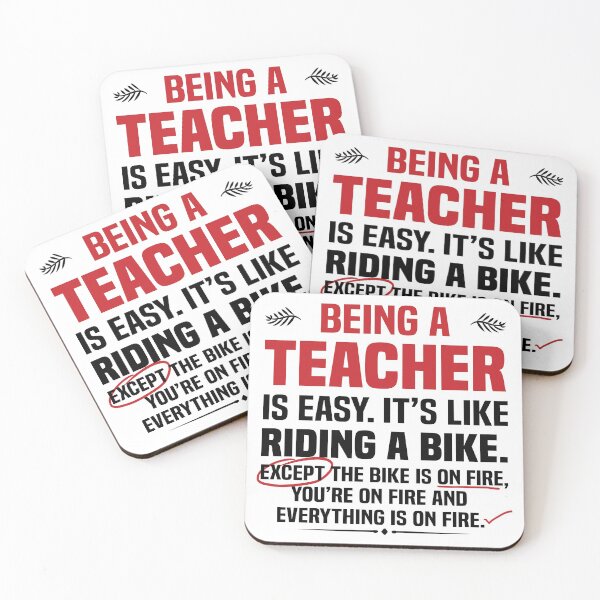 Item preview, Being a Teacher is Easy, funny teacher designed and sold by foramelie.