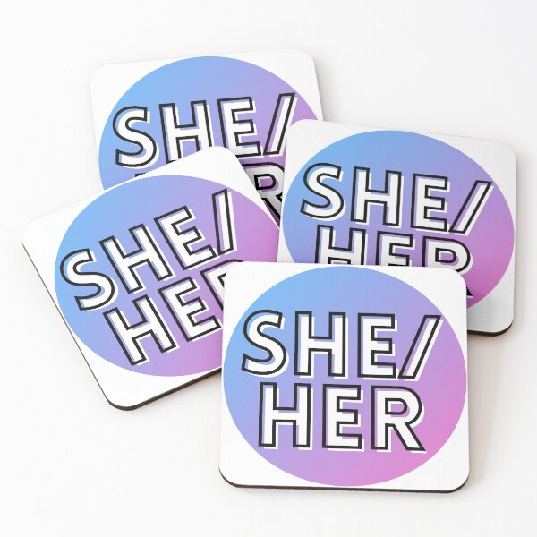 Item preview, She/Her Pronouns designed and sold by CJ Vanderbeek.