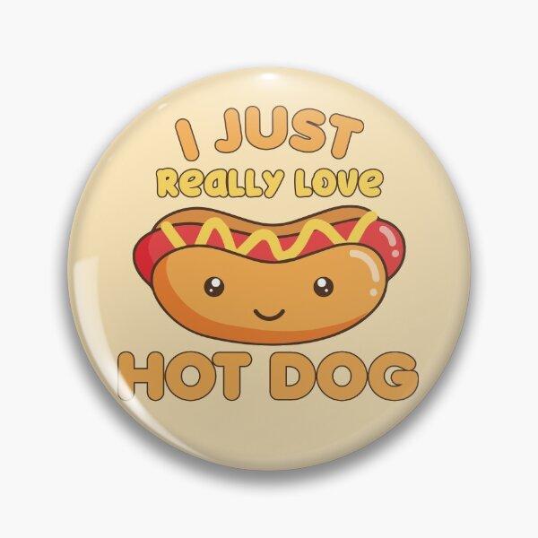 Artikelvorschau, Ich liebe Hot Dog, süße Kawaii Hot Dog, Meme Quote Geschenk Hot Dog Liebhaber entworfen und verkauft von A7med-Design.