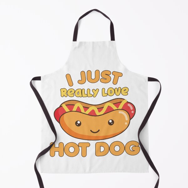 Artikelvorschau, Ich liebe Hot Dog, süße Kawaii Hot Dog, Meme Quote Geschenk Hot Dog Liebhaber entworfen und verkauft von A7med-Design.